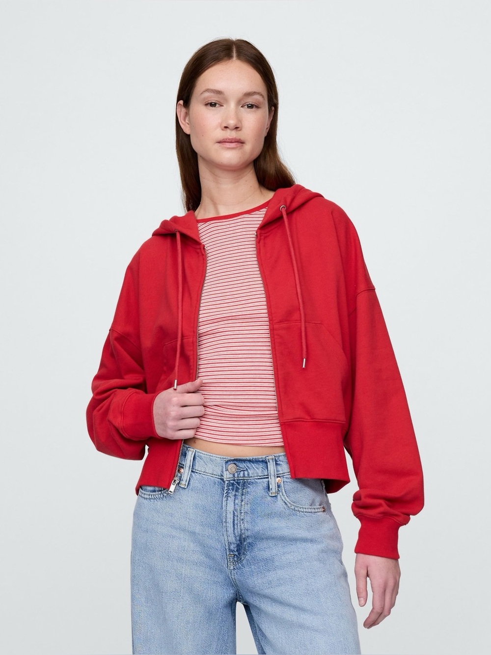 GAP French Terry Oversized Wedge Hoodie